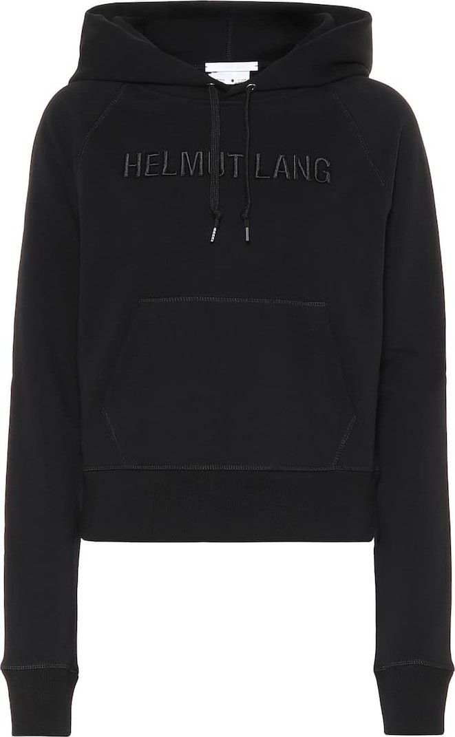 Helmut Lang Logo cotton hoodie