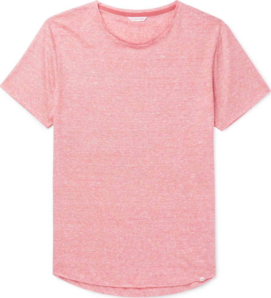 Orlebar Brown OB-T Slim-Fit Striped Slub Linen-Jersey T-Shirt