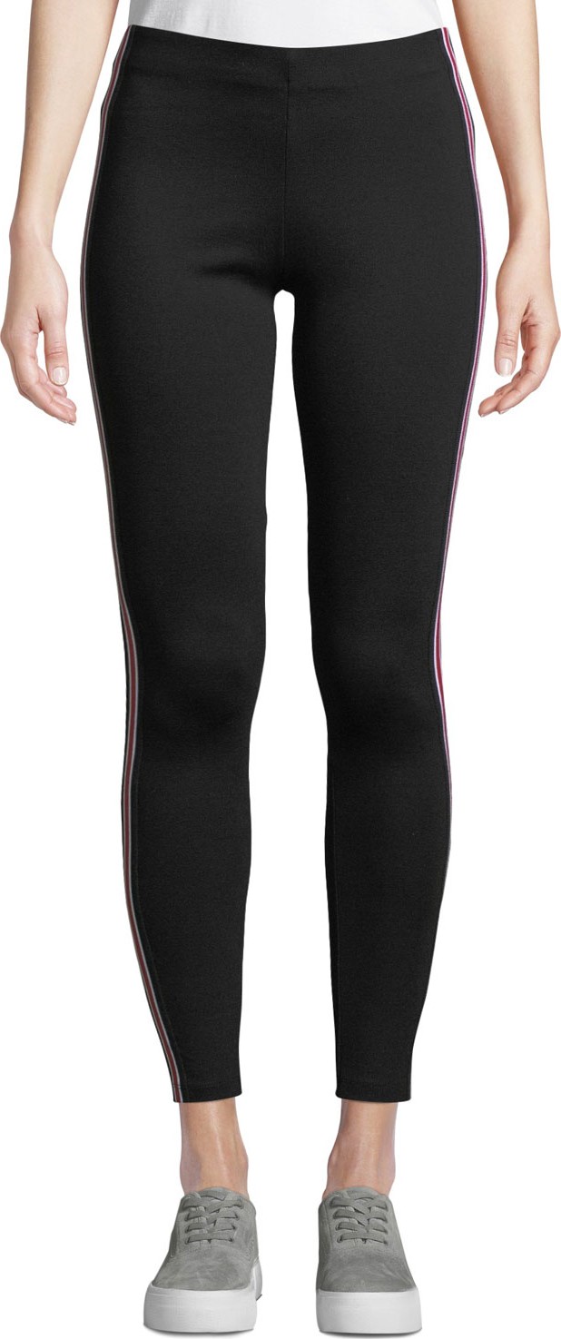 Velvet By Graham & Spencer Rorie Sporty Racer Stripe Skinny Pants