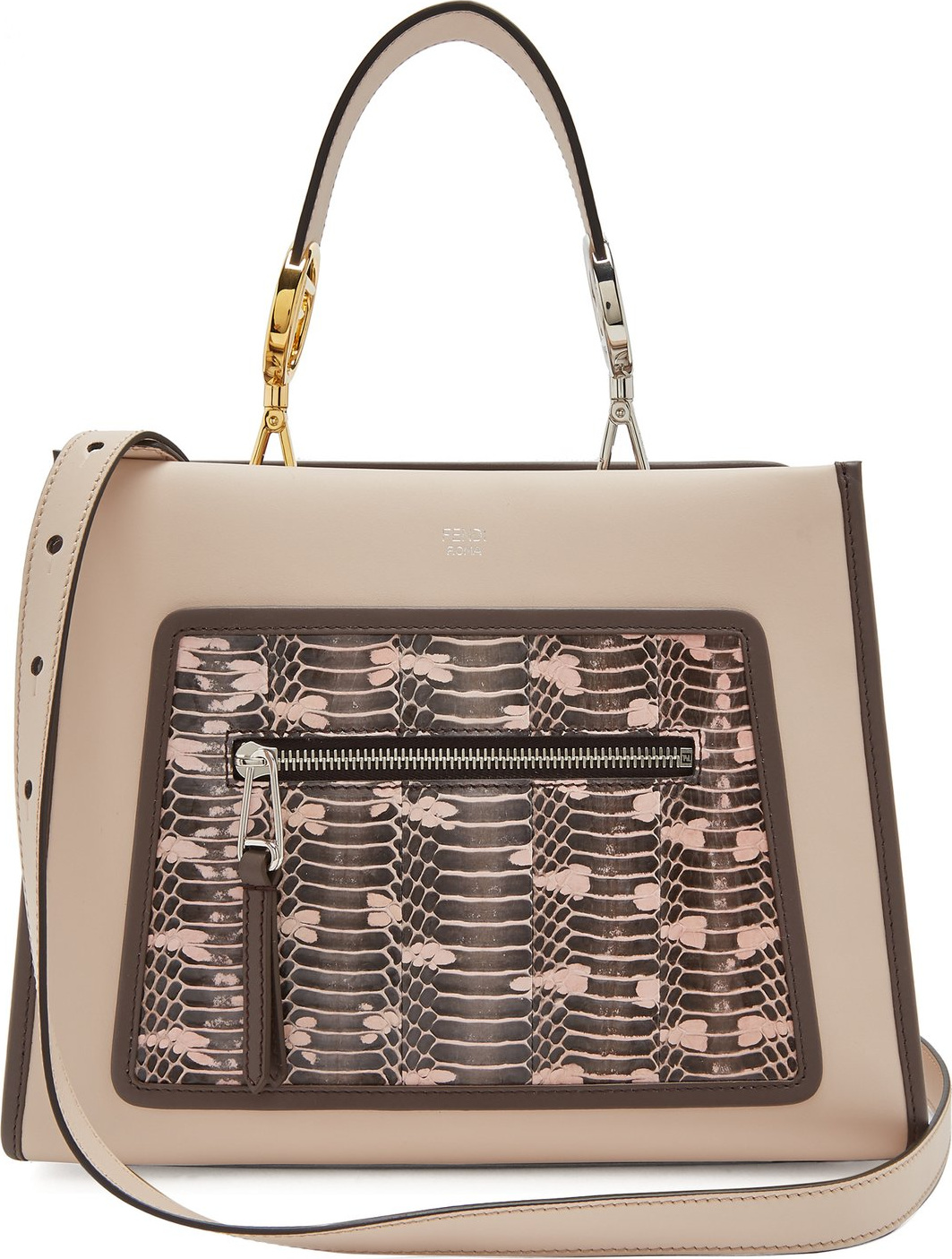 Fendi Runaway watersnake and leather bag