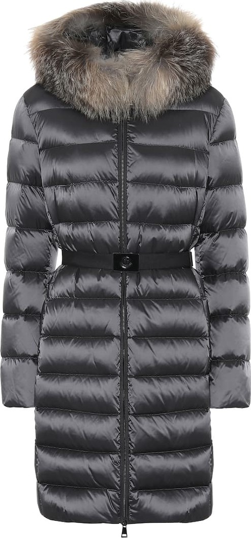 Moncler Tinuv fur-trimmed down coat