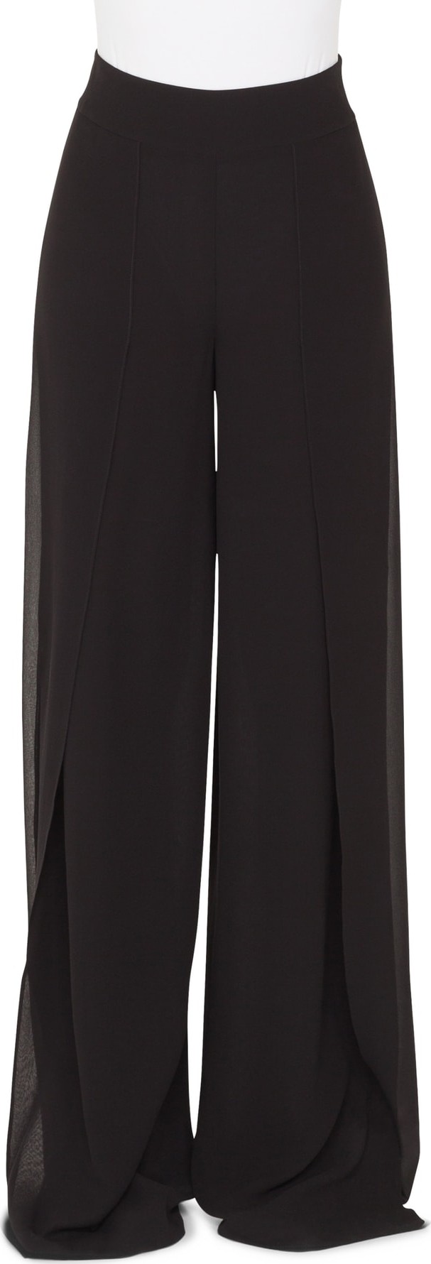Akris Split Front Silk Palazzo Pants