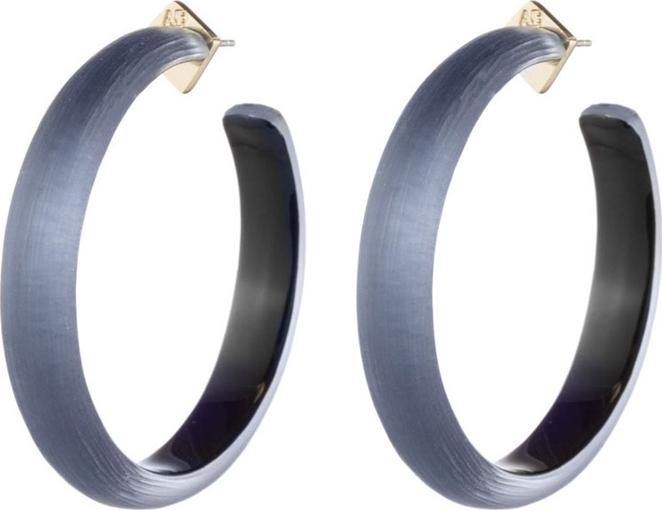 Alexis Bittar Large Hoop Earrings, Blue