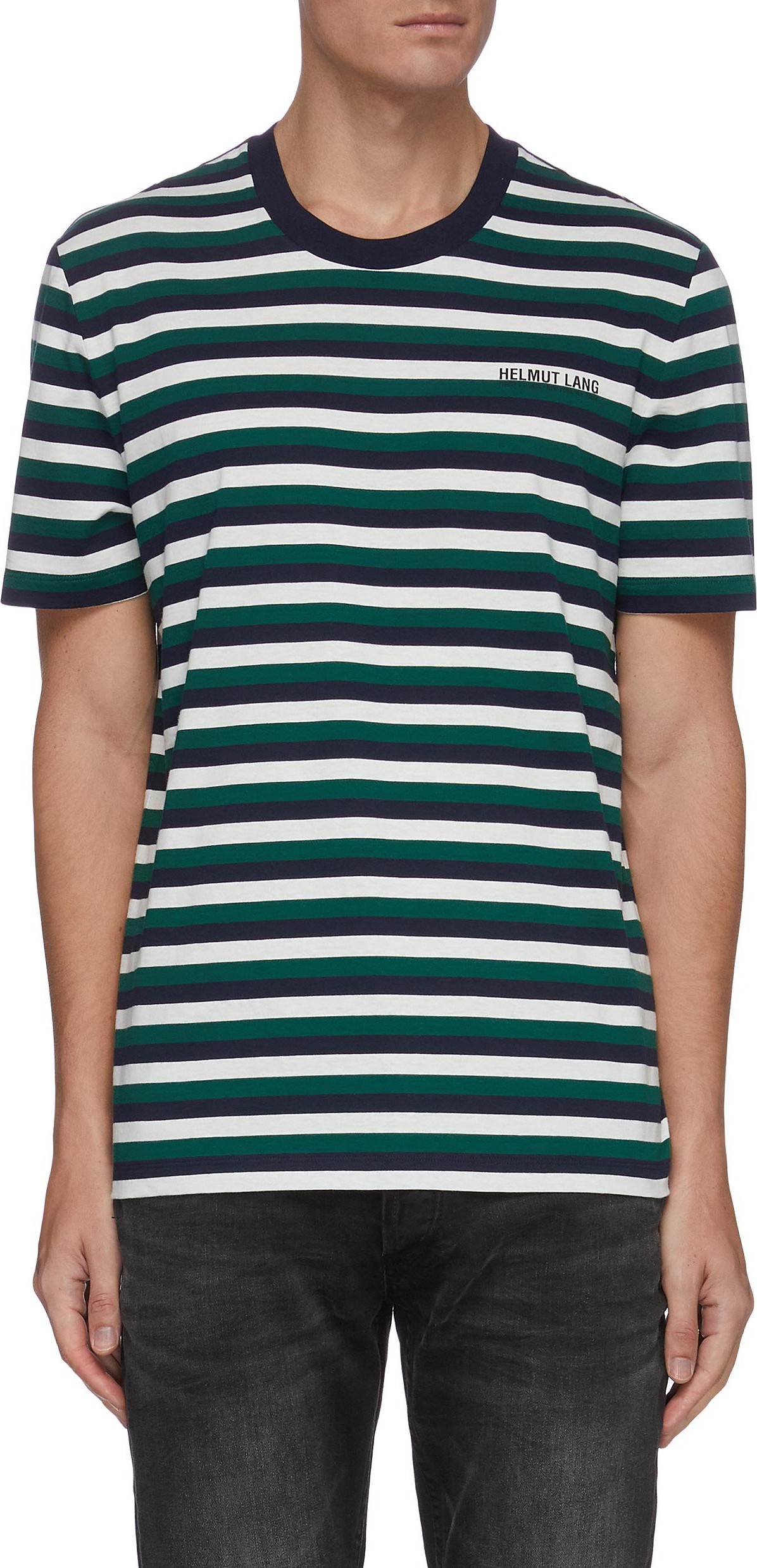 Helmut Lang Stripe cotton T-shirt