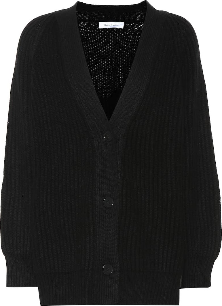 Ryan Roche Ribbed cashmere cardigan