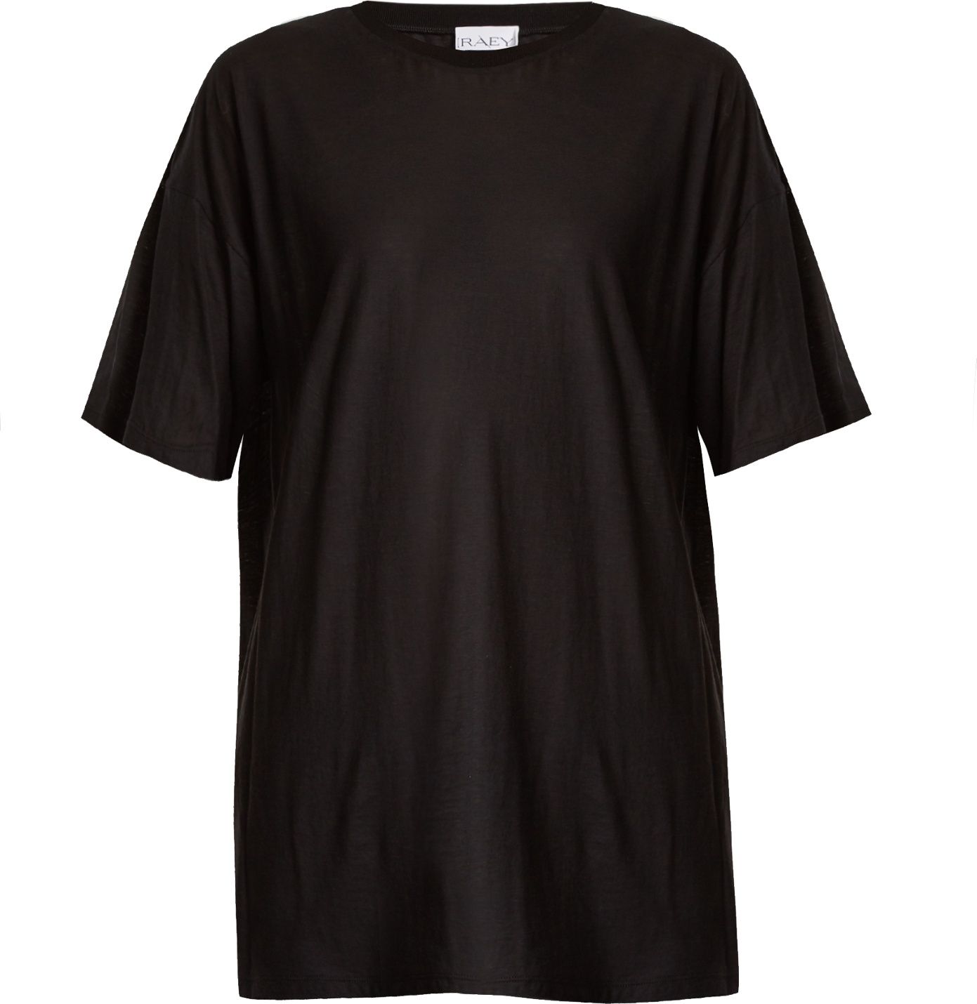 Raey Long-line short-sleeve sheer T-shirt
