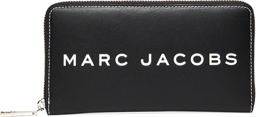 MARC JACOBS Standard Continental Zip Wallet with Barcode Logo