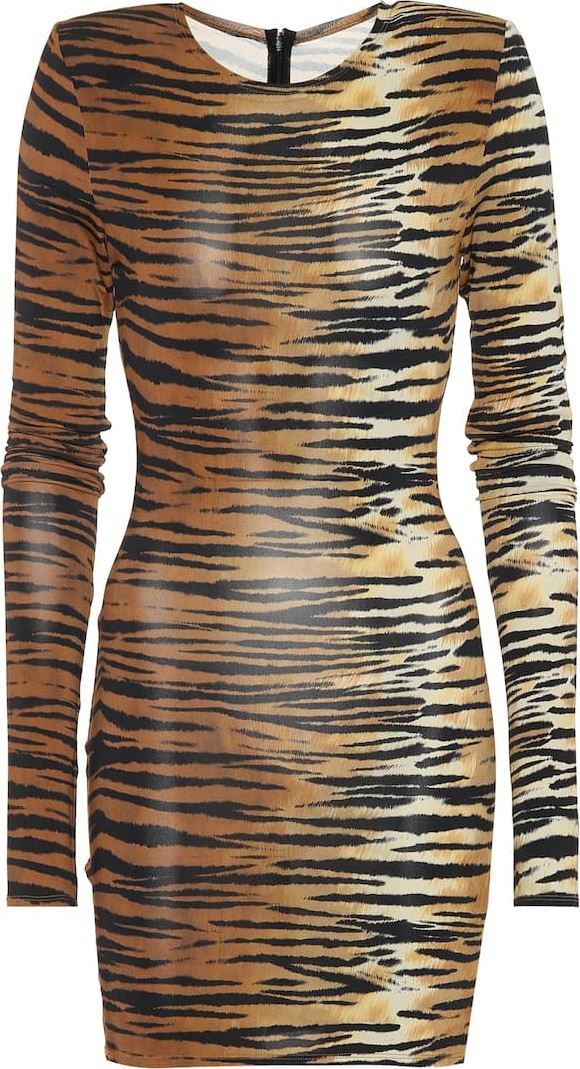 Alexandre Vauthier Tiger-print minidress