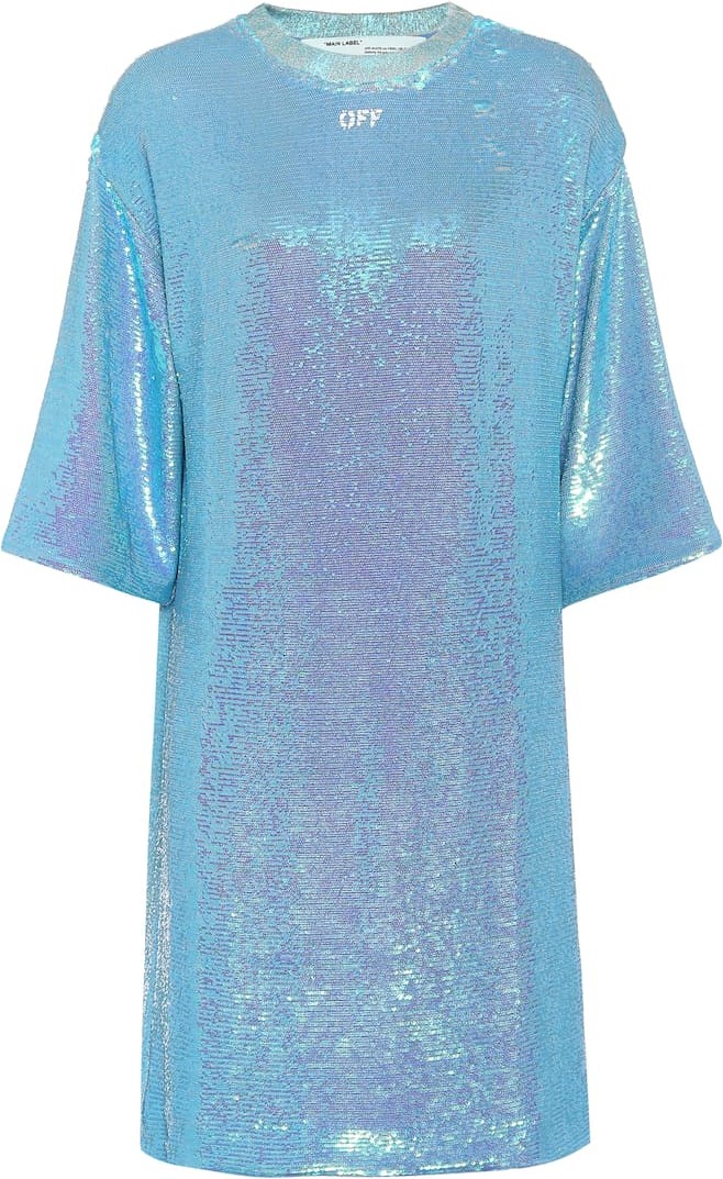 Off White Sequined dress