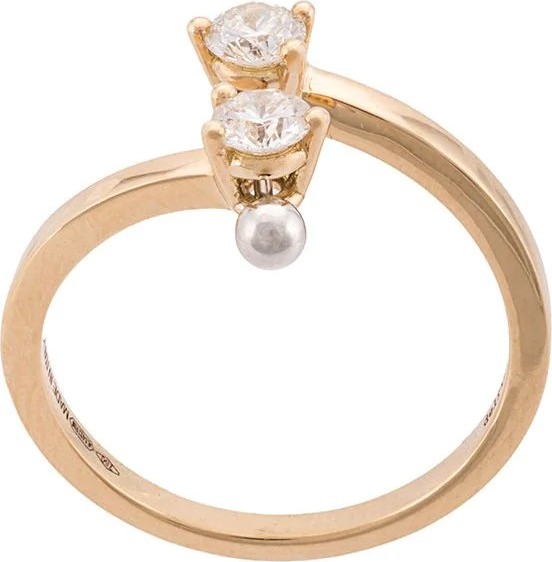 Delfina Delettrez Gold Two in One diamond ring