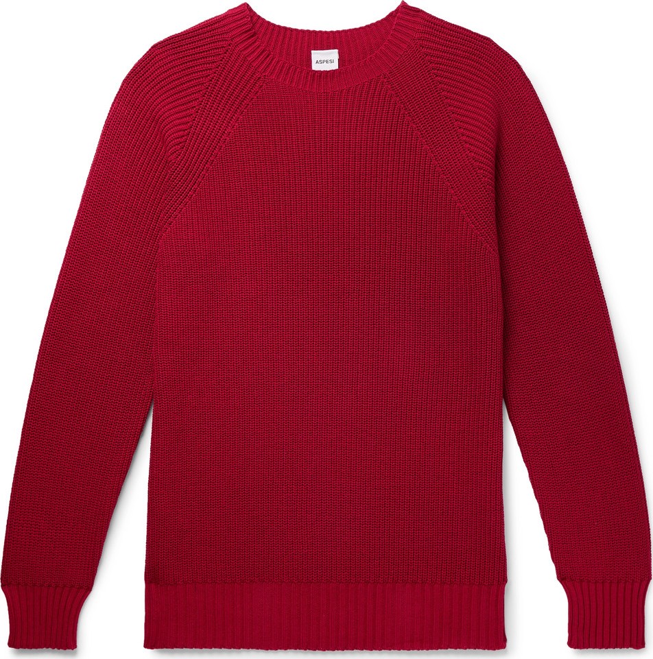 Aspesi Slim-Fit Cotton Sweater