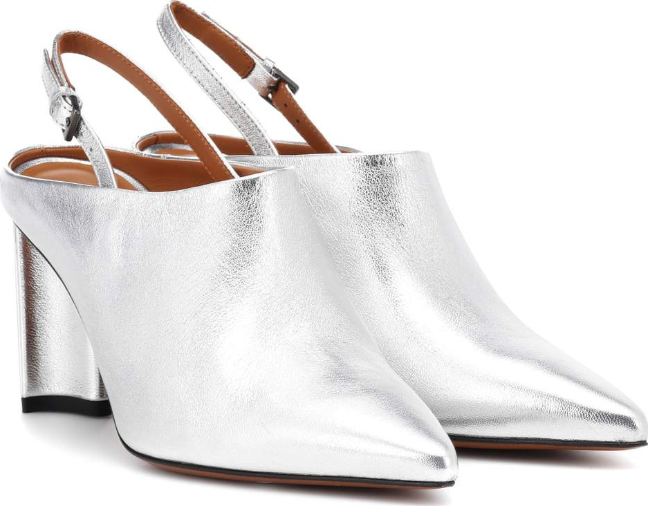 Robert Clergerie Kyra leather slingback mules
