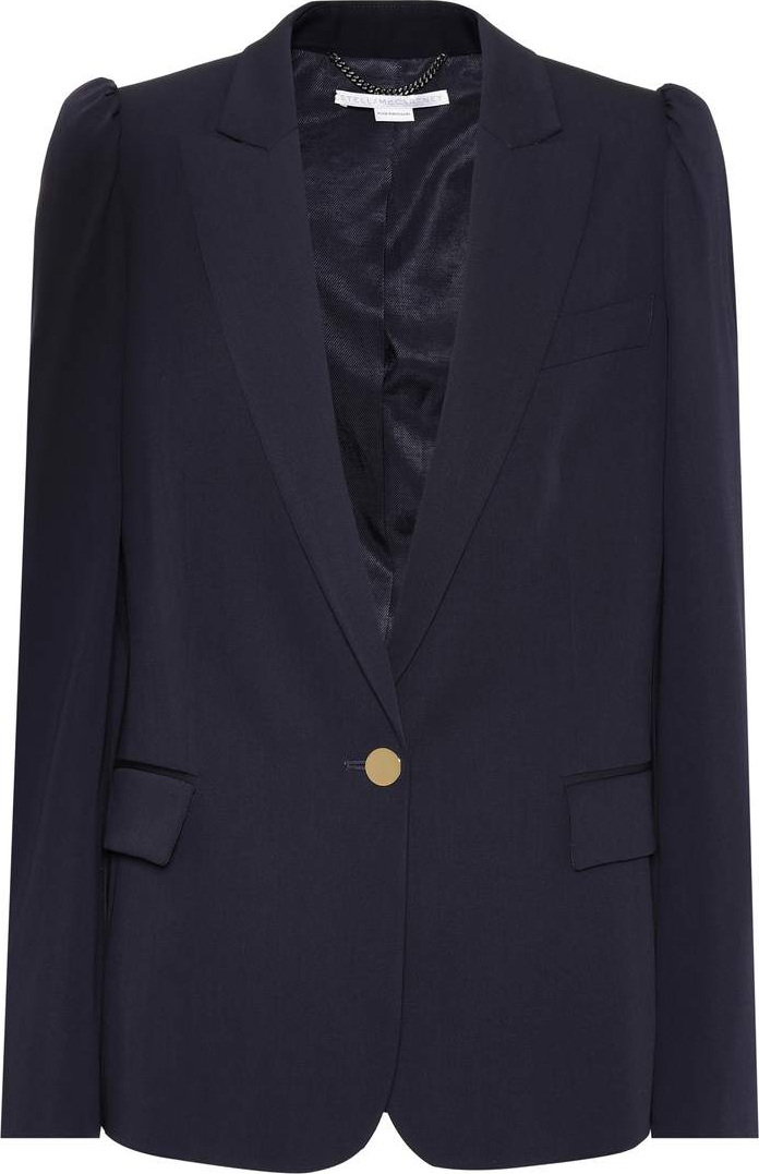 Stella McCartney Puff Shoulder wool blazer