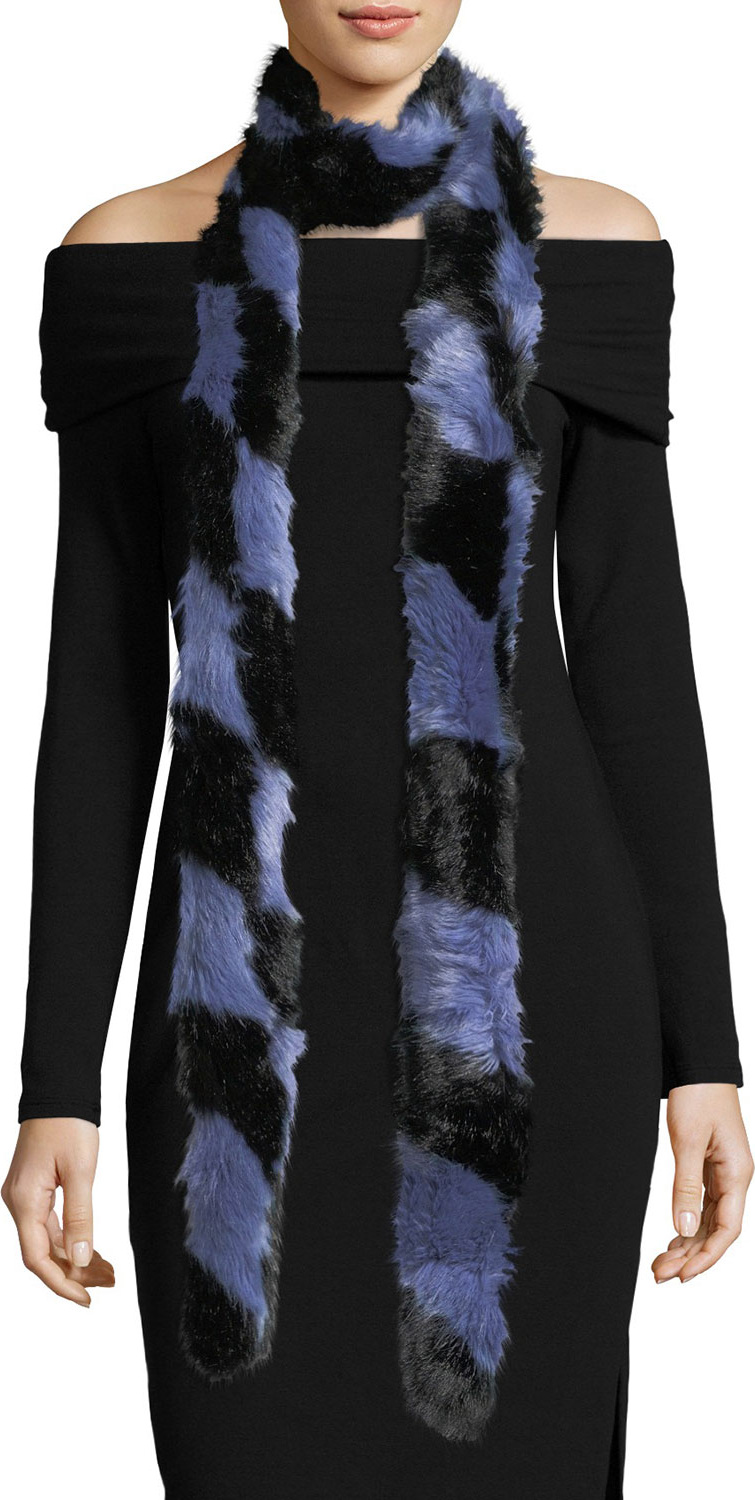 Charlotte Simone Lacey Faux-Fur Scarf
