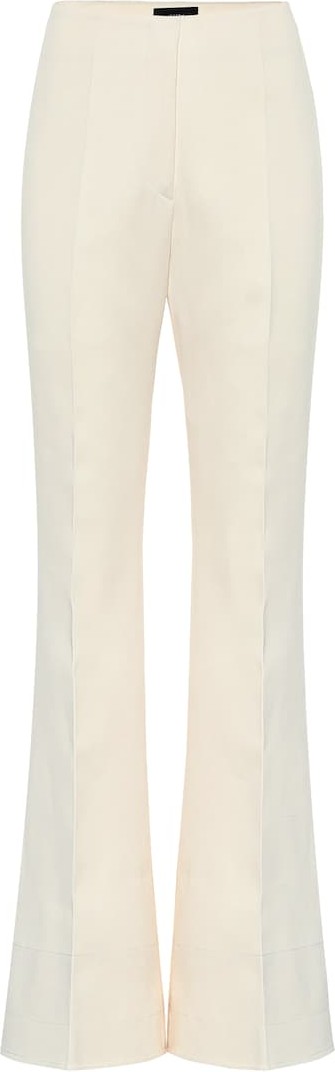 Joseph Tavi high-rise cotton-sateen pants