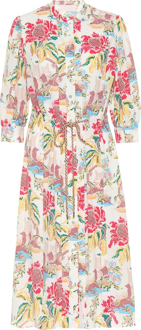 Peter Pilotto Printed crêpe shirt dress