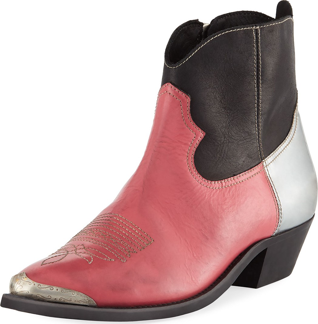 Golden Goose Deluxe Brand Young Colorblock Leather Ankle Boot