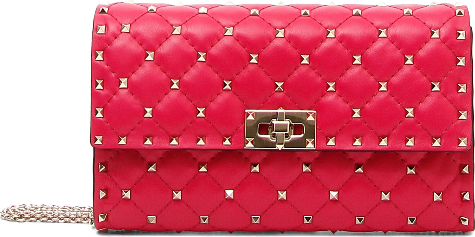 Valentino Rockstud Matelassé Quilted Leather Shoulder Bag