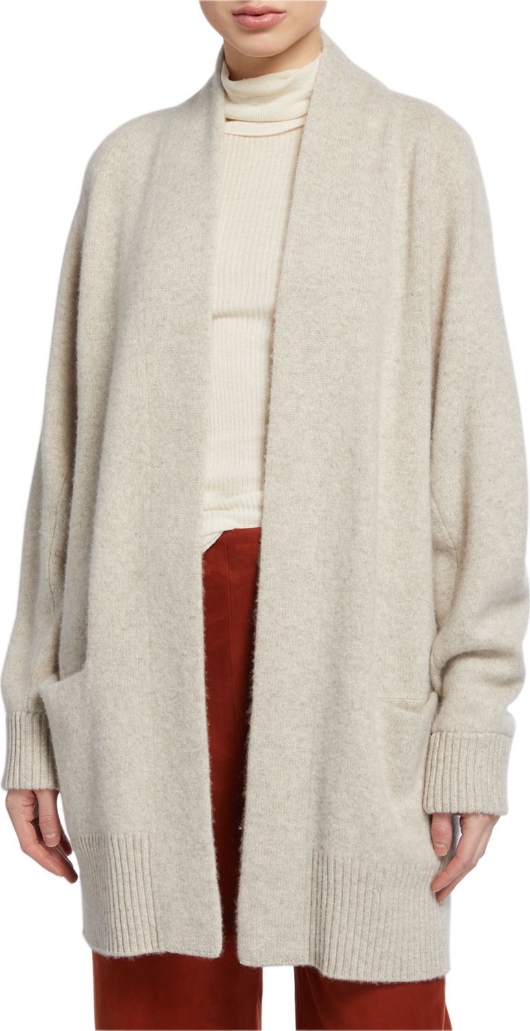 Vince Raglan-Sleeve Cashmere Cardigan
