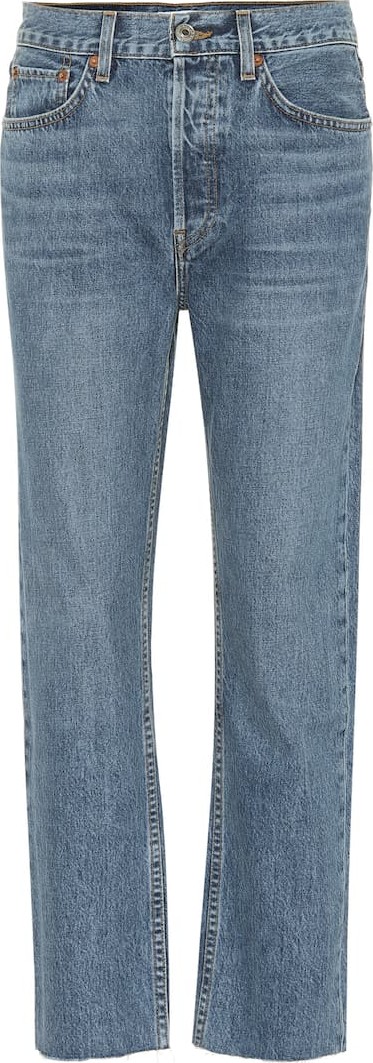 RE/DONE Stovepipe high-rise straight jeans