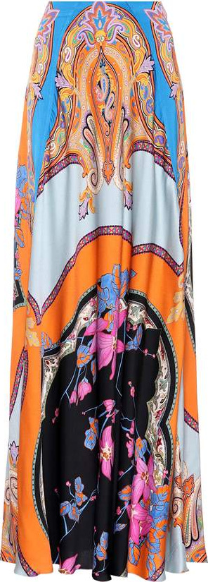Etro Floral-printed maxi skirt