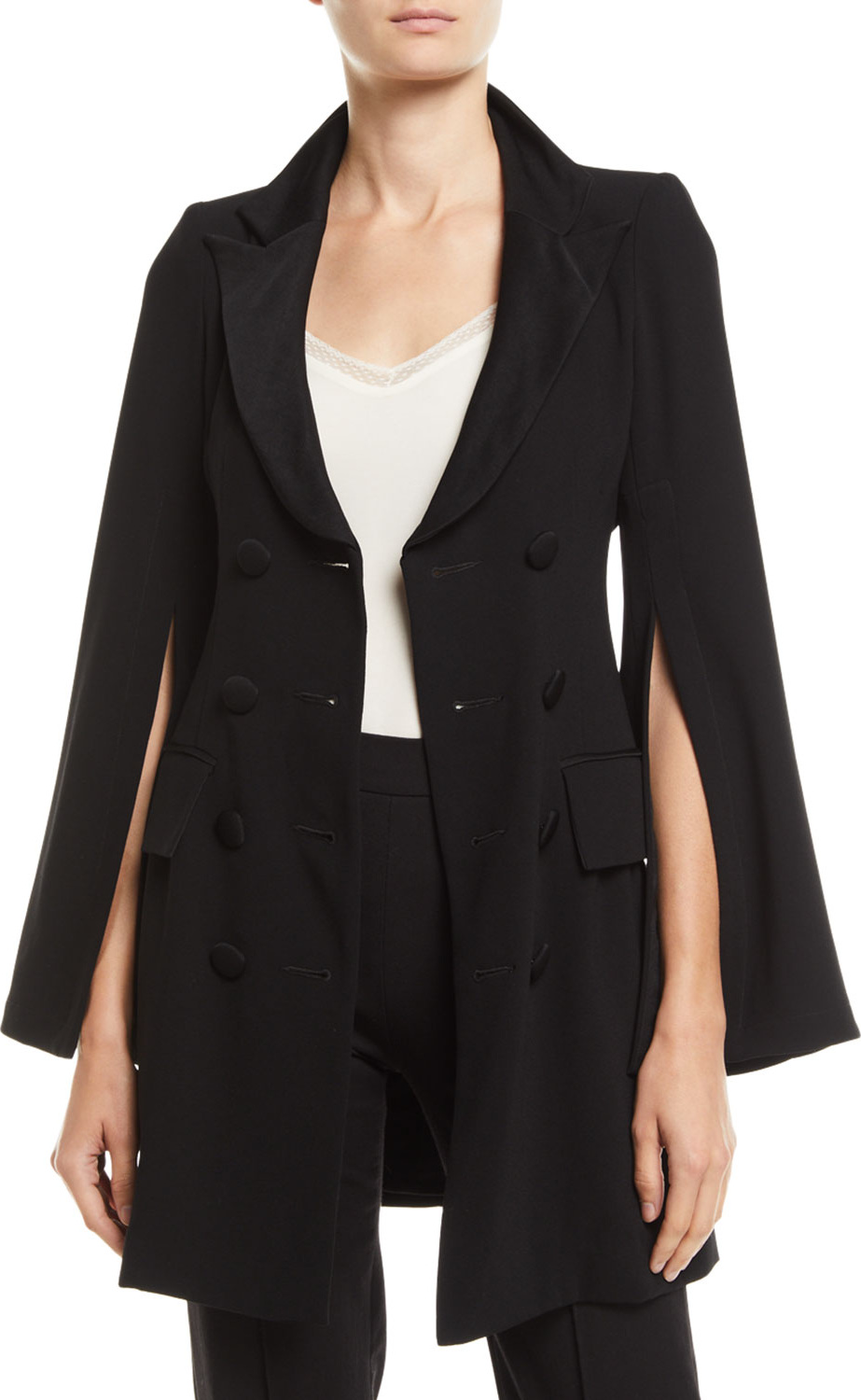 Nanette Lepore Sahara Long Slit-Sleeve Coat