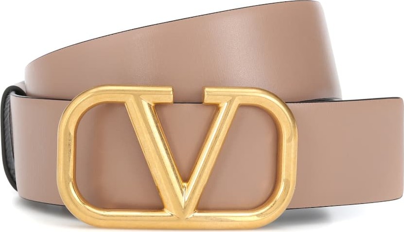 Valentino Valentino Garavani Go Logo leather belt