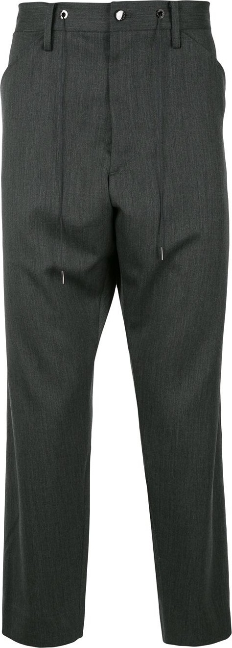 Fumito Ganryu Drop-crotch tapered trousers
