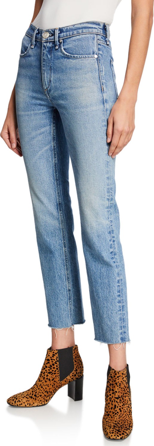 Rag & Bone Ankle Cigarette Mid-Rise Cropped Jeans