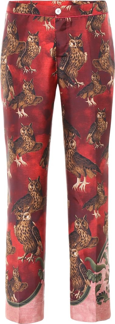F.R.S For Restless Sleepers Hypnos printed silk wide-leg pants