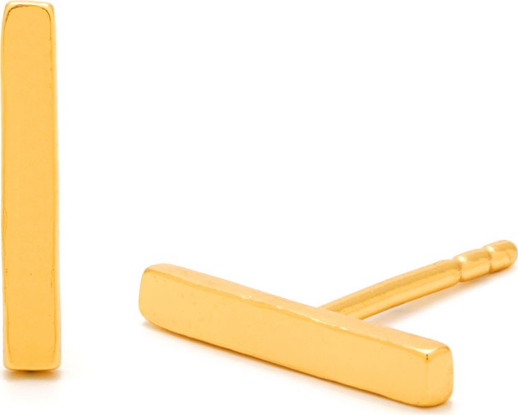 Gorjana Taner Mini Bar Stud Earrings