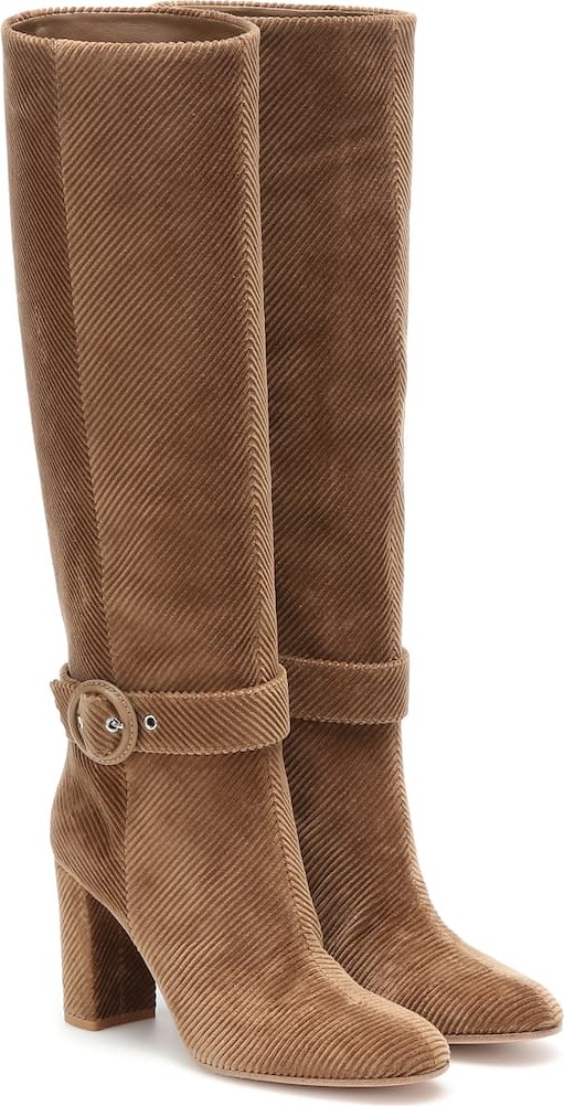 Gianvito Rossi Lucas corduroy boots