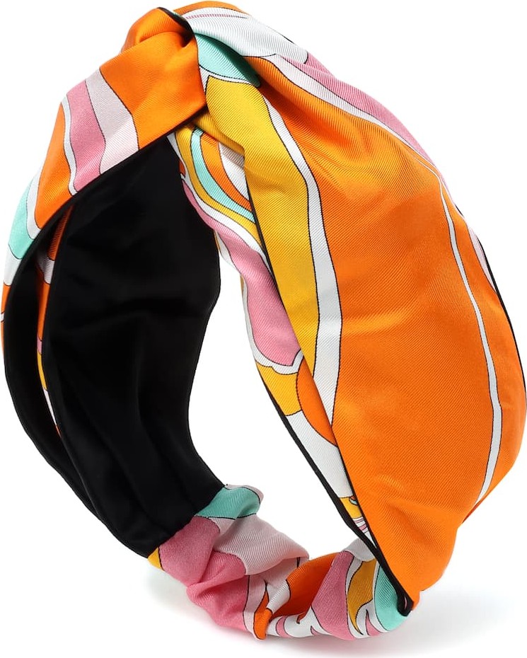 Emilio Pucci Printed silk headband