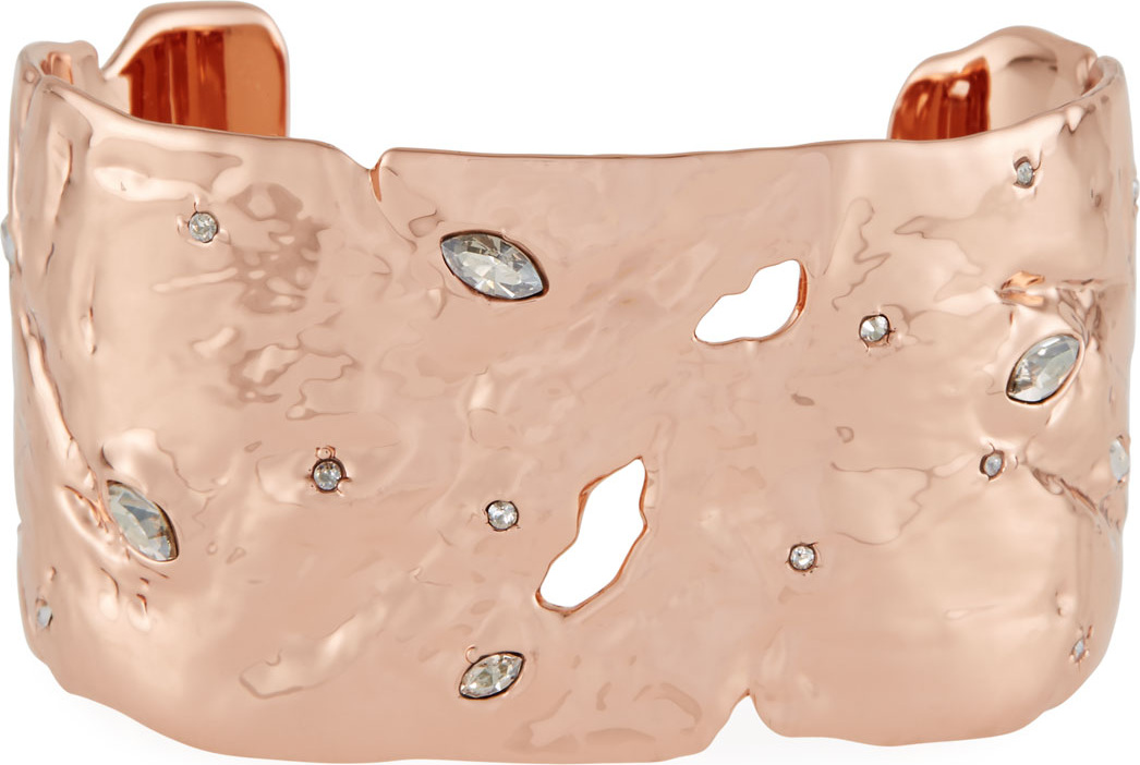 Alexis Bittar Textured Crystal Cuff Bracelet