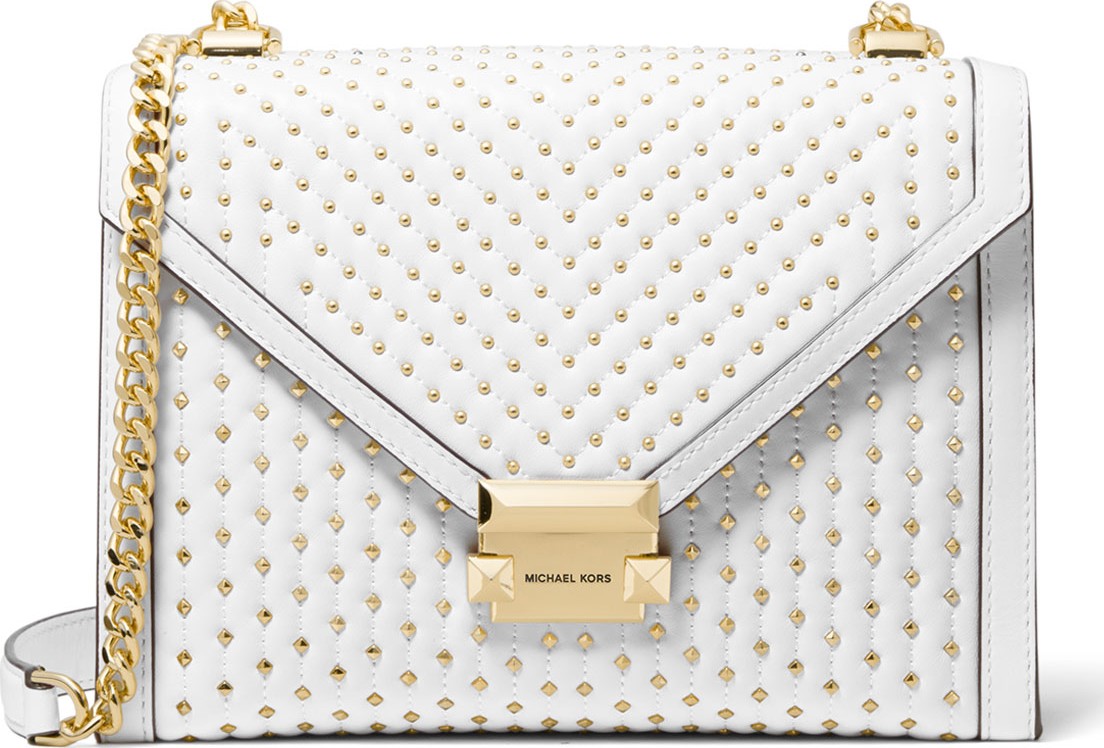 MICHAEL MICHAEL KORS Whitney Large Studded Leather Shoulder Bag