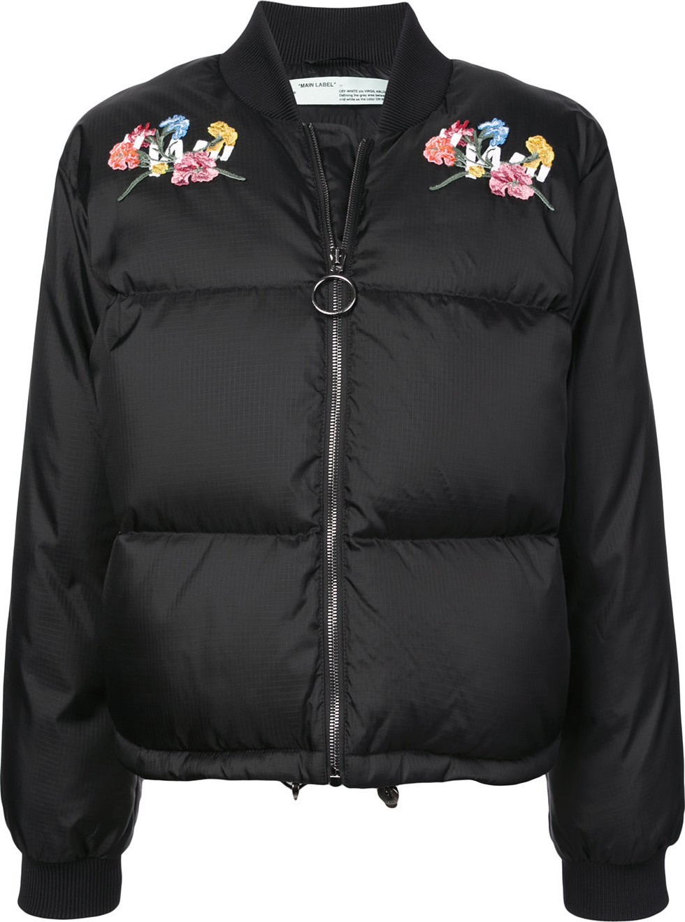 Off White embroidered bomber jacket