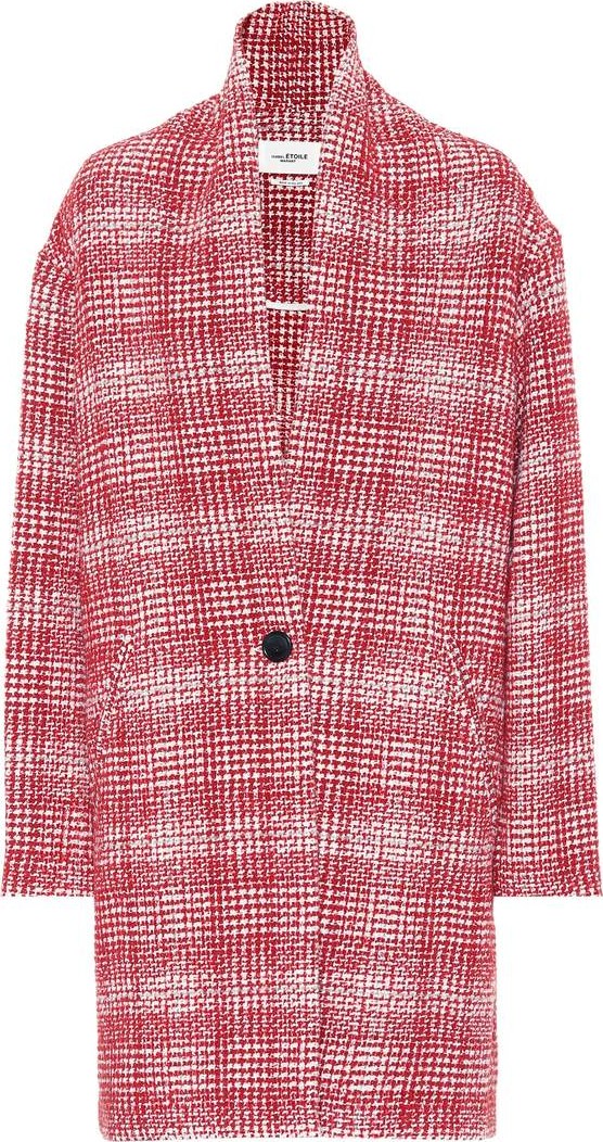 Isabel Marant Etoile Ebrie checked wool-blend coat