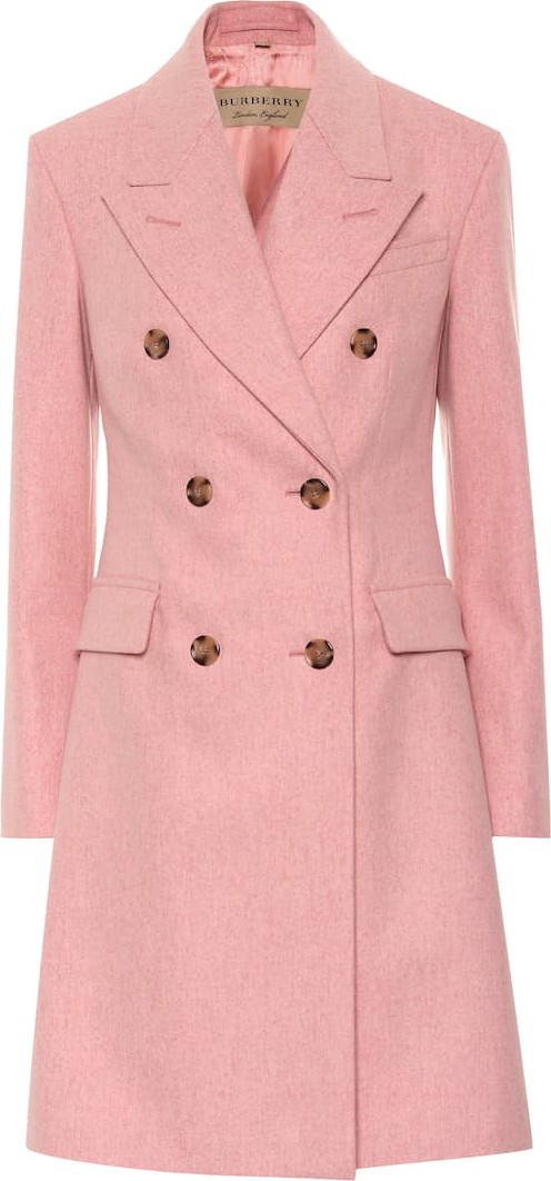 Burberry London England Double-breasted virgin wool coat