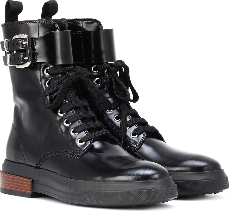 Tod's Lace-up leather ankle boots