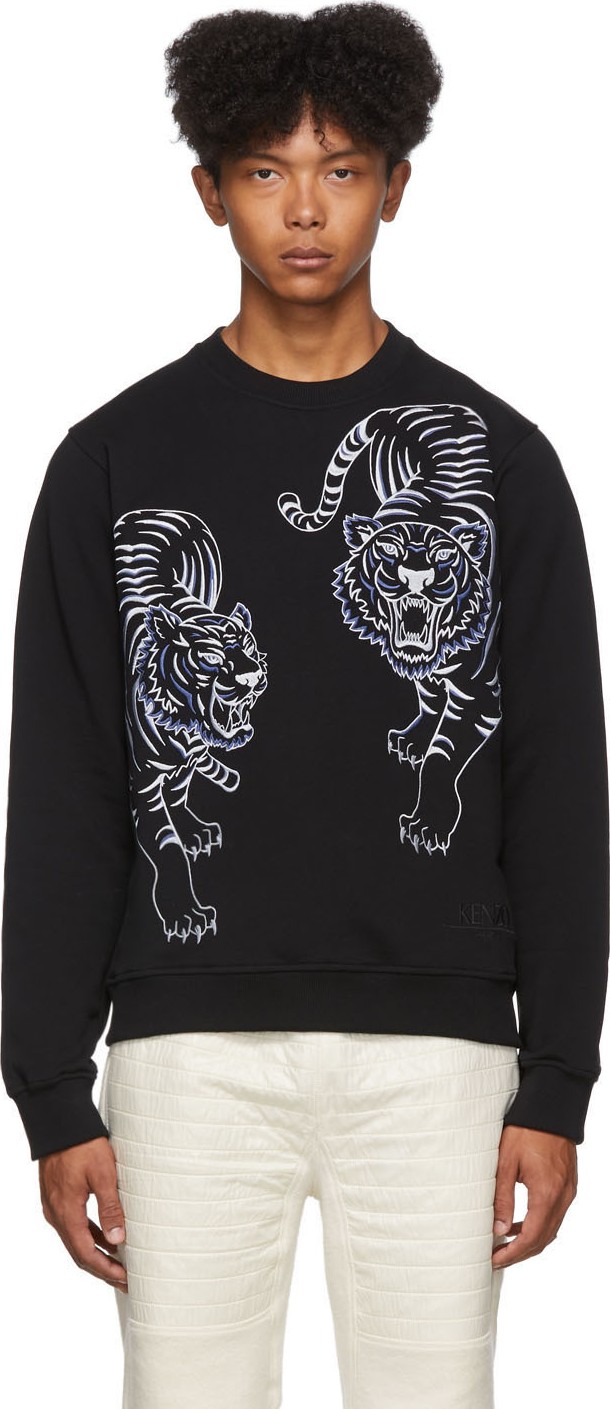 KENZO Black Double Tiger Sweatshirt