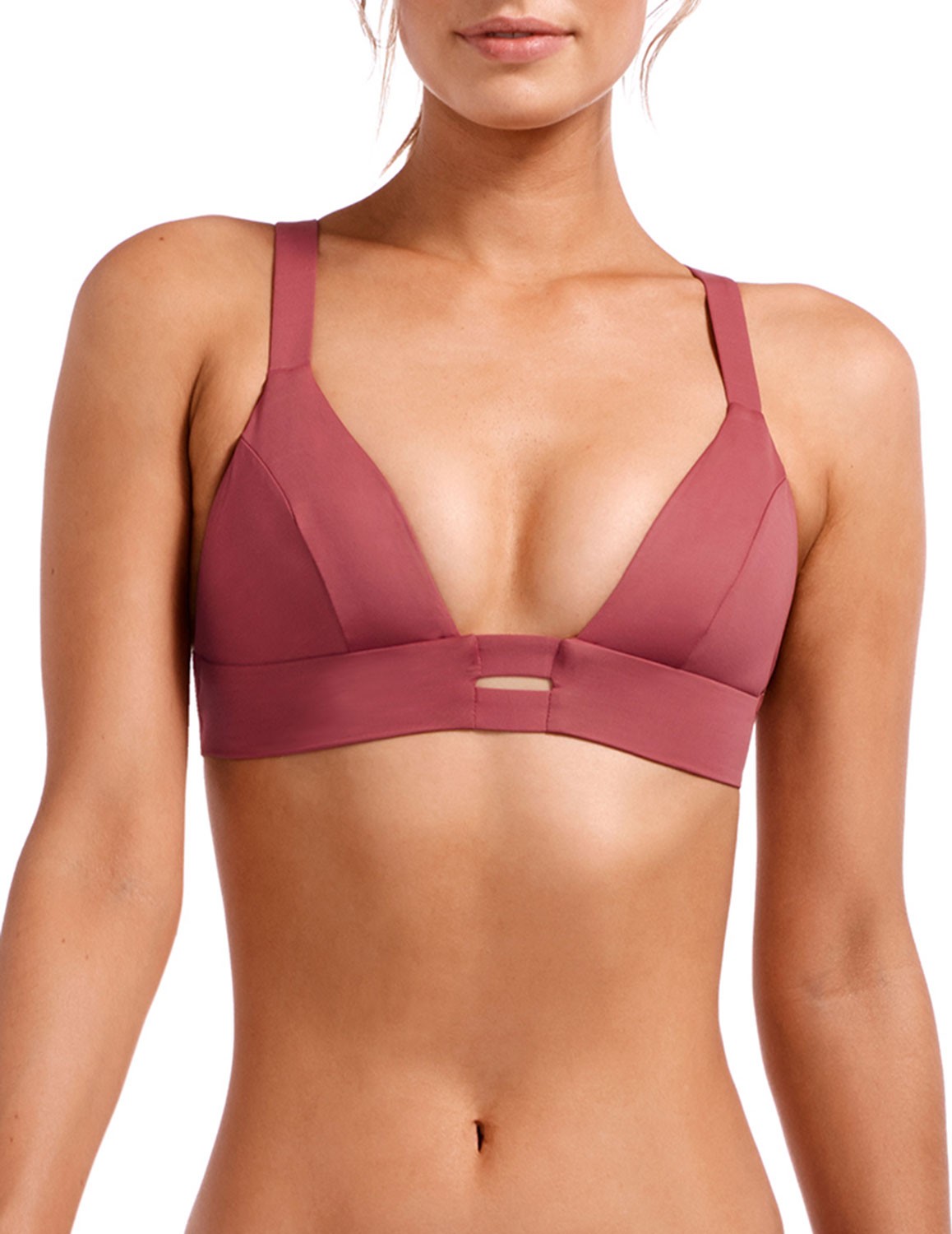 Vitamin A Neutra Double-Banded Bikini Top, Havana Rose