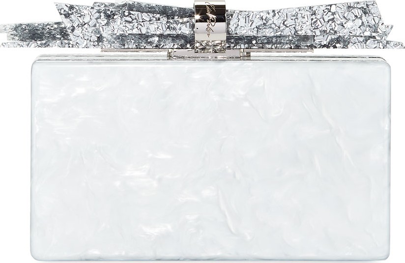 Edie Parker Wolf Acrylic Shard Clutch Bag