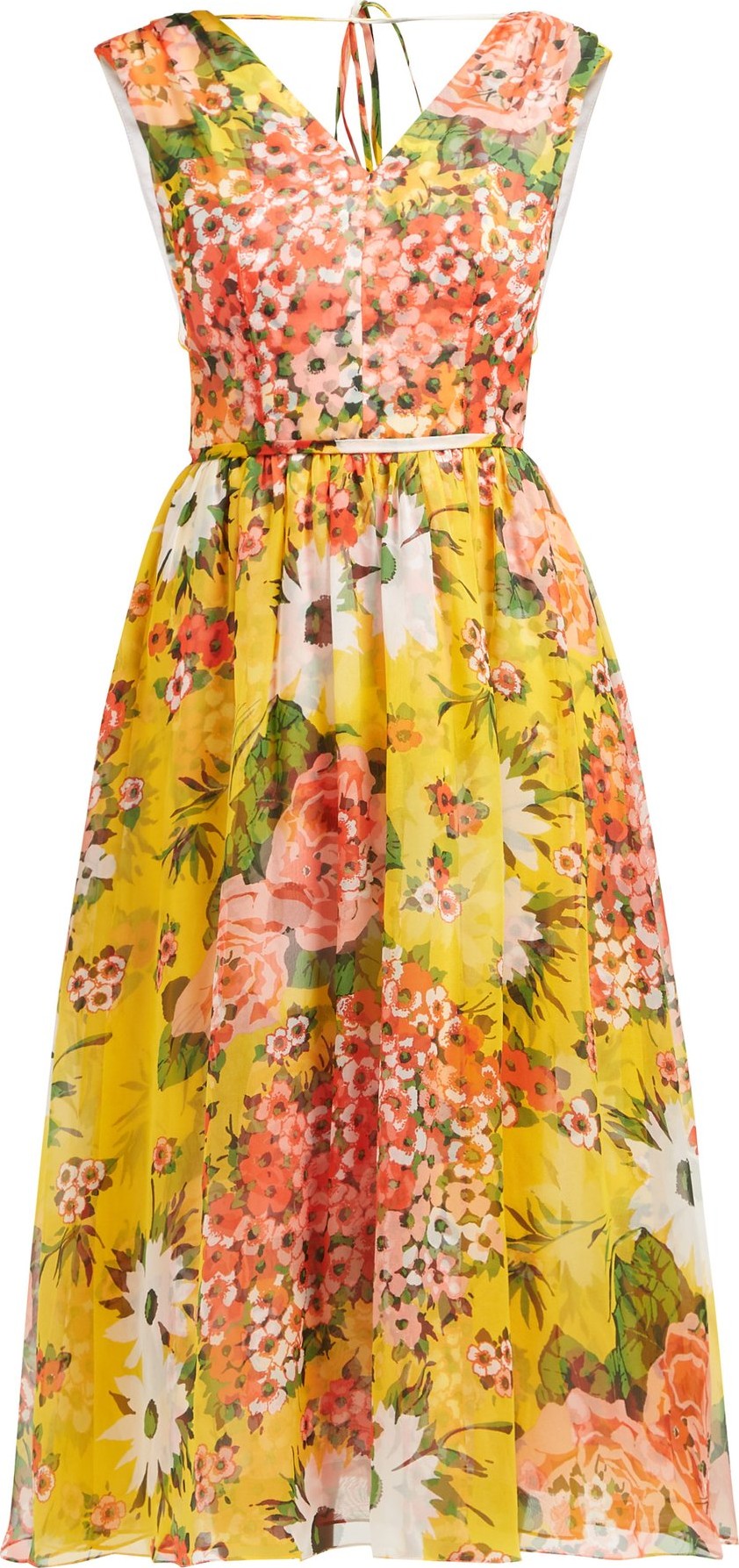 Carolina Herrera Floral-print silk-chiffon dress