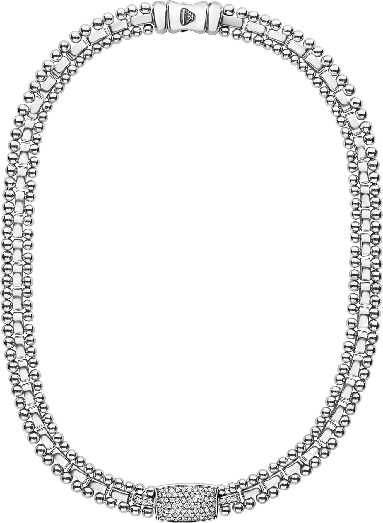 LAGOS Caviar Spark Diamond Pavé Collar Necklace