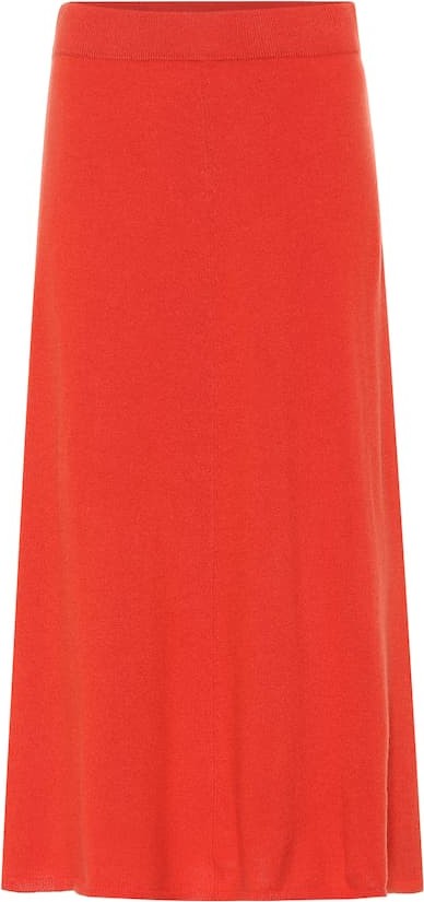 Joseph Wool and cashmere midi skirt