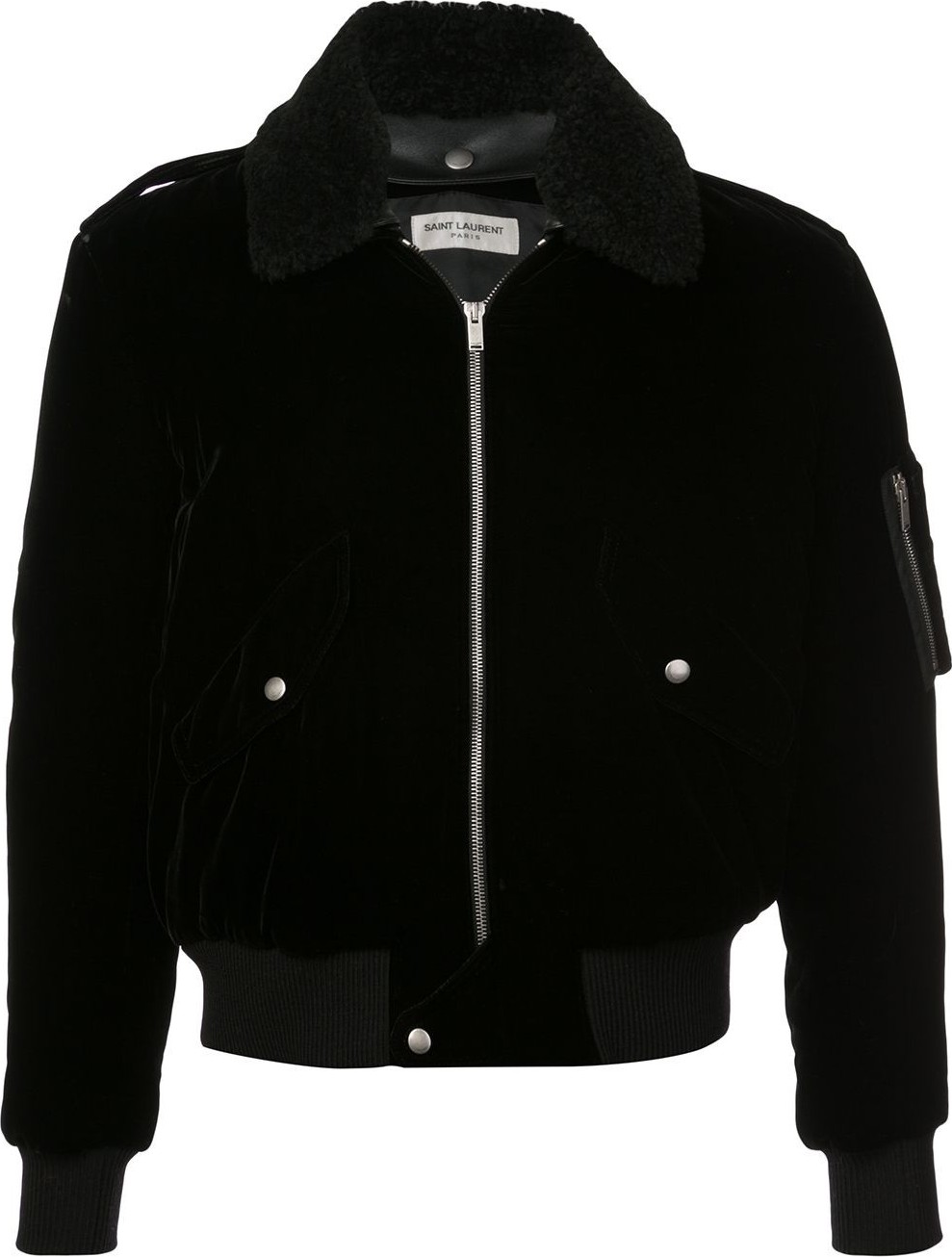 Saint Laurent Velvet Flight Bomber