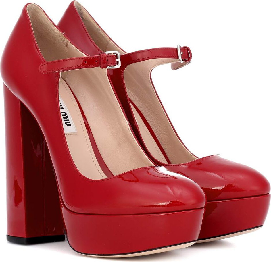 Miu Miu Mary Jane patent leather pumps