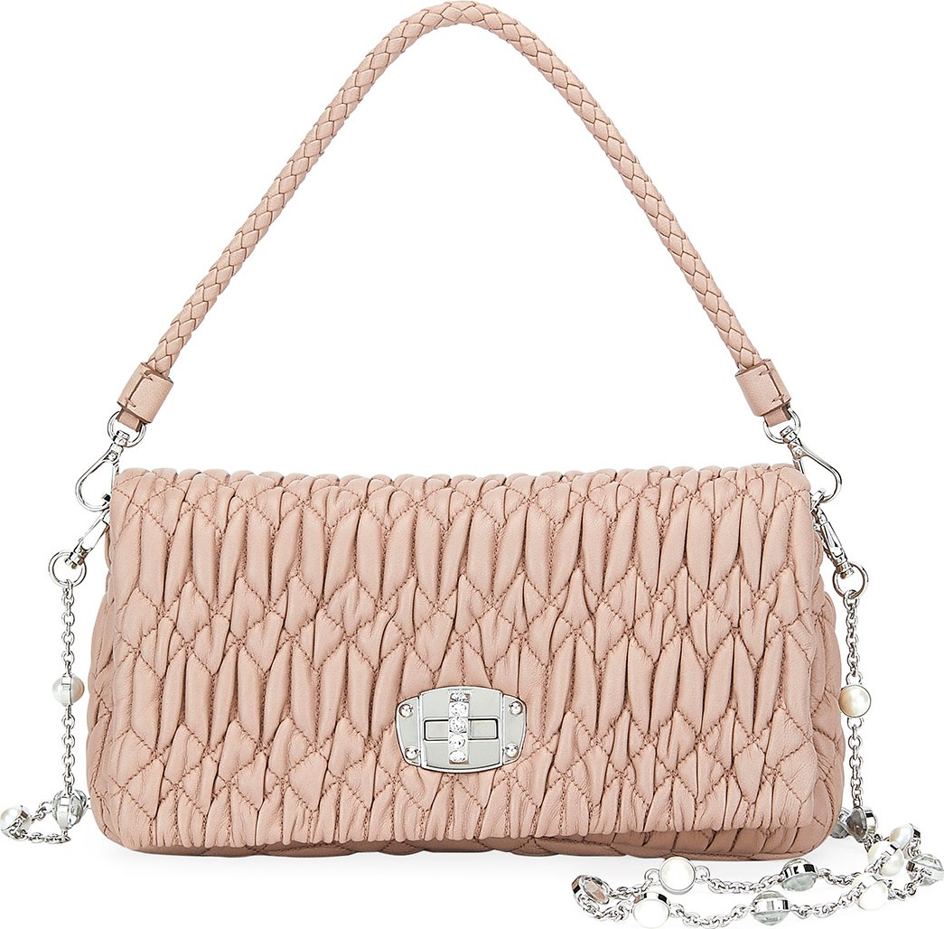 Miu Miu Small Matelassé Crossbody Bag