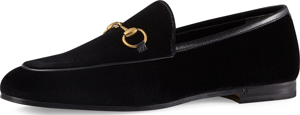 Gucci 10mm New Jordaan Velvet Loafer