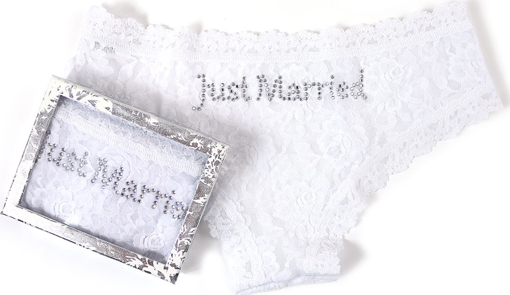 Hanky Panky Just Married Lace Cheeky Hipster Briefs